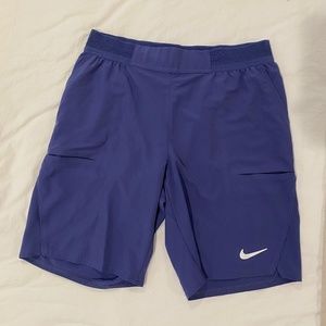 Men's Nike Dri-Fit Tennis/Workout Short in Blue, Size Medium